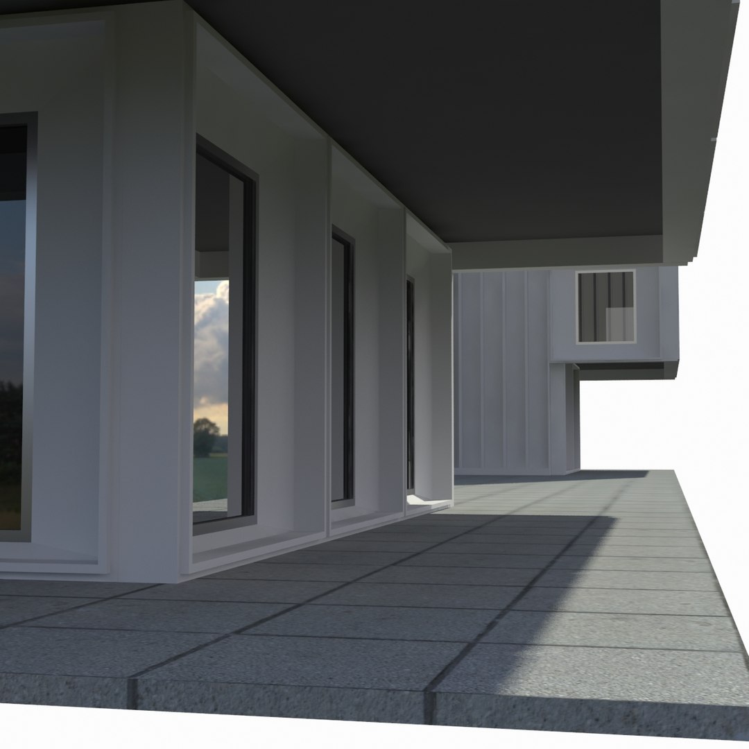 3d School Building Model