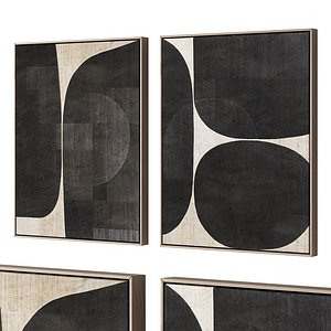 3D 478 frame artwork 13 modern painting art 05 model