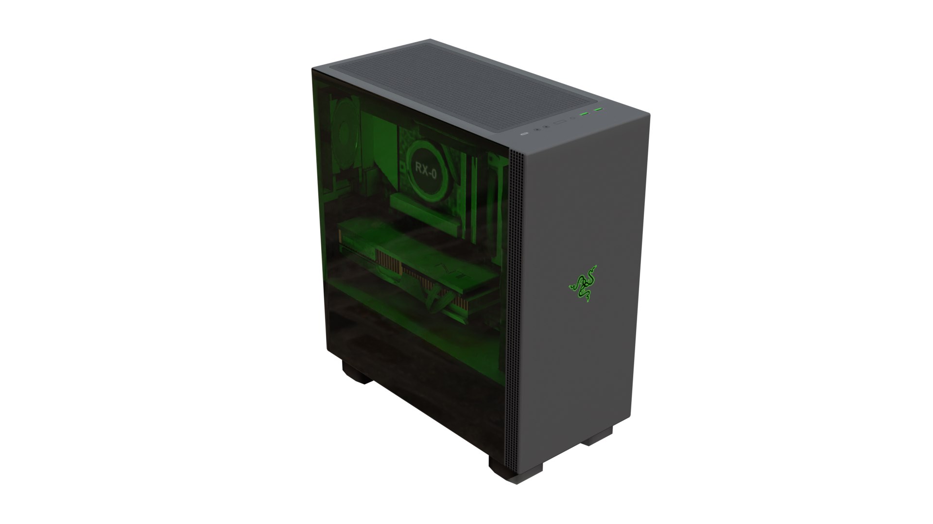 Game ATX Gaming Chassis 3D Model - TurboSquid 2252972