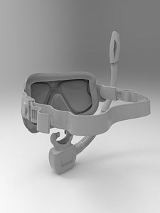 snorkel modelled 3D model
