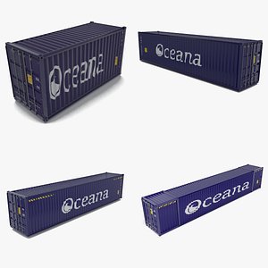 3D New shipping containers.