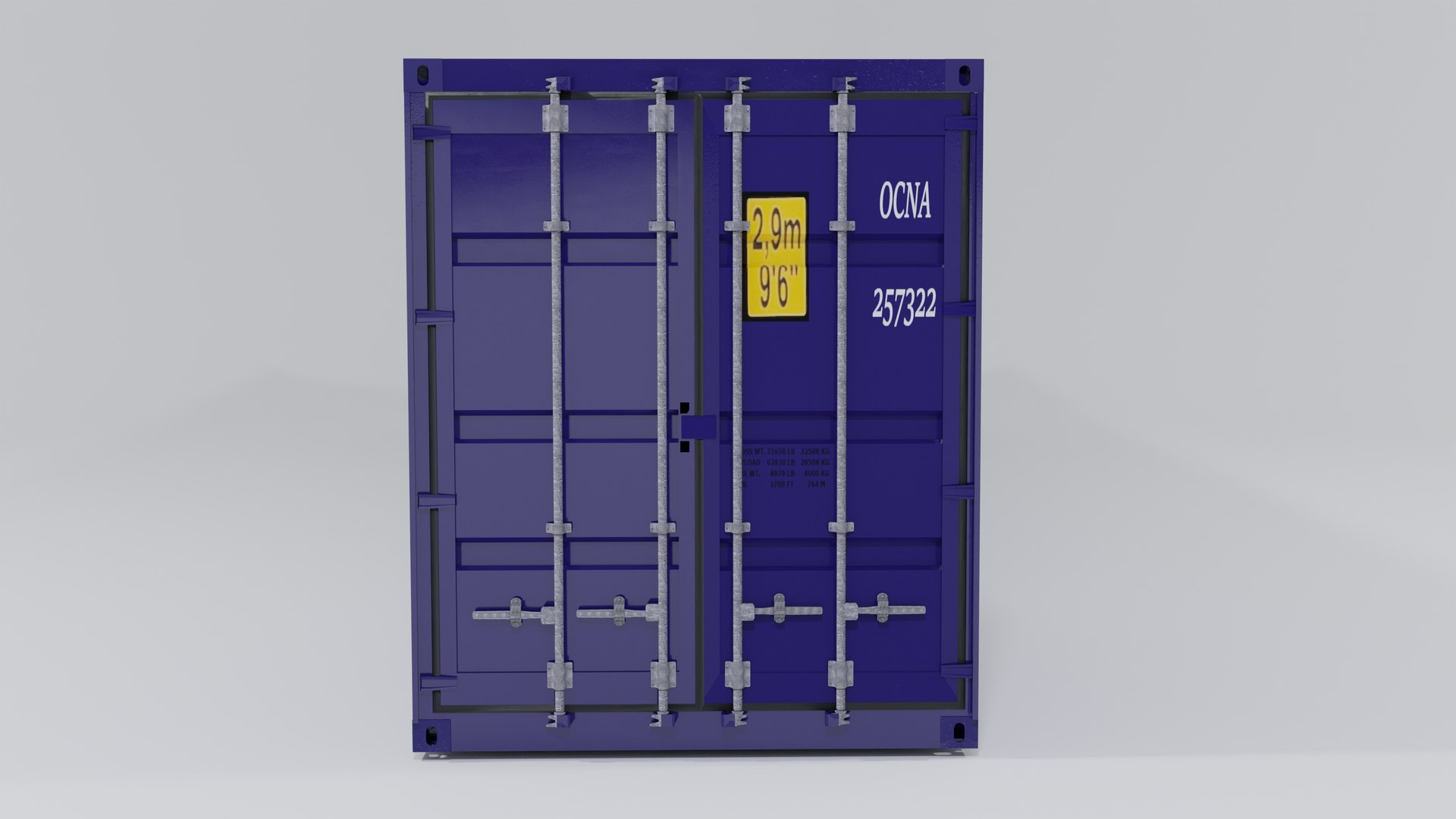 3D New shipping containers. https://p.turbosquid.com/ts-thumb/5J/kLFui6/wc/53hcnew2/png/1778781148/1920x1080/fit_q87/6b8f6bae918e265027f8813b18997619c834e09c/53hcnew2.jpg