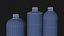 Set di tre flaconi per cosmetici in plastica da 16 once-A