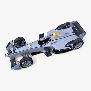 Formula E Gen2 Race Car Rigged for Cinema 4D