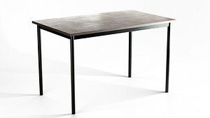 3D model Metal Dining Table