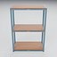 Estantería expositora de madera y acero para comercios - 1200 x 563 x 1700 mm