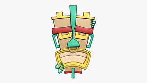 3D Tribal Mask I11 Cartoon - Costume Character Design