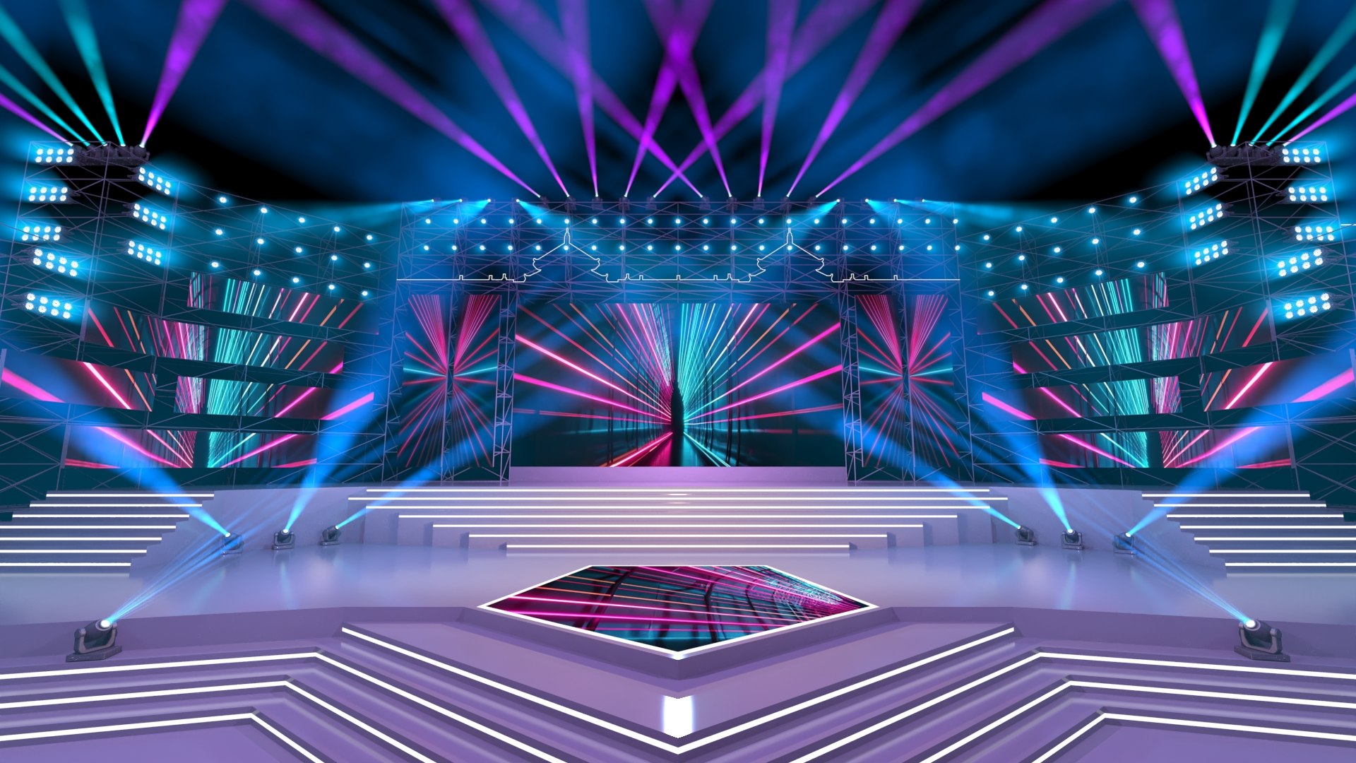 Virtual Stage Truss Meeting Hall Wedding Show Concert V20 3D Model virtual-stage-truss-meeting-hall-wedding-show-concert-v20-3d-model