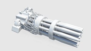 minigun gun 3d model