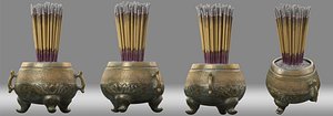 3D censer ancient china
