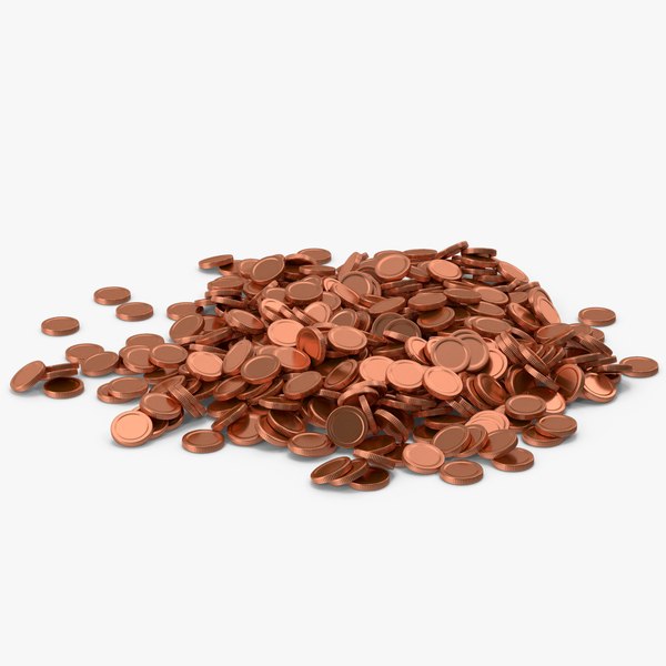 Pile Of Bronze Coins 3D model