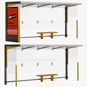Bus Shelter Nubo 3D model