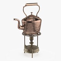 Primus Vintage Stove and Copper Teapot Set