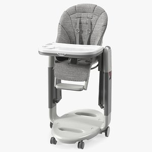 3D Peg Perego High Chair Tatamia Vertical Grey model