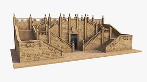 3D Big Stairs Church