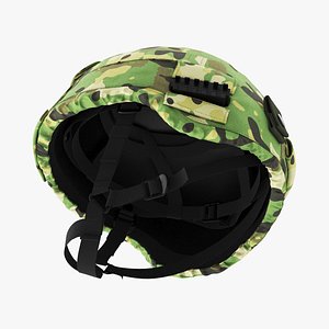 3D Helmet Black Ratnik Grass Case