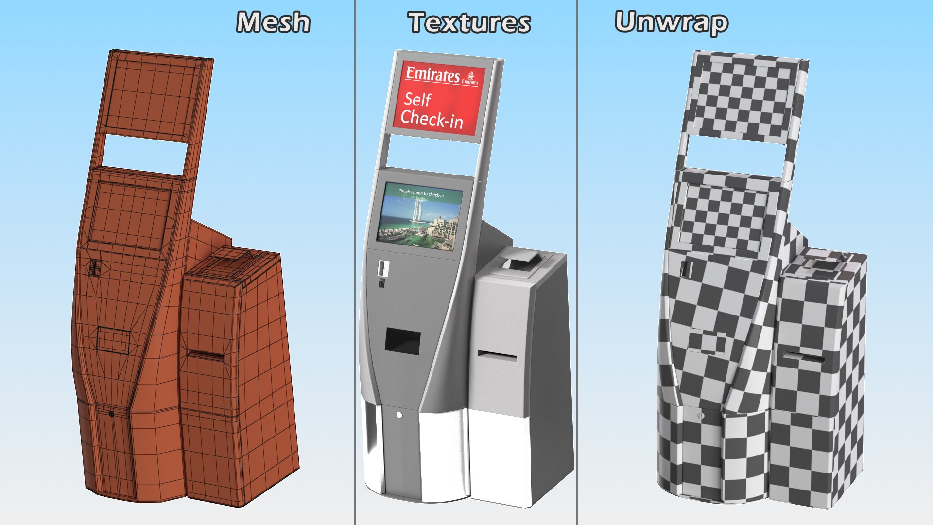 3D Emirates Self Check In Machine Model - TurboSquid 1838091