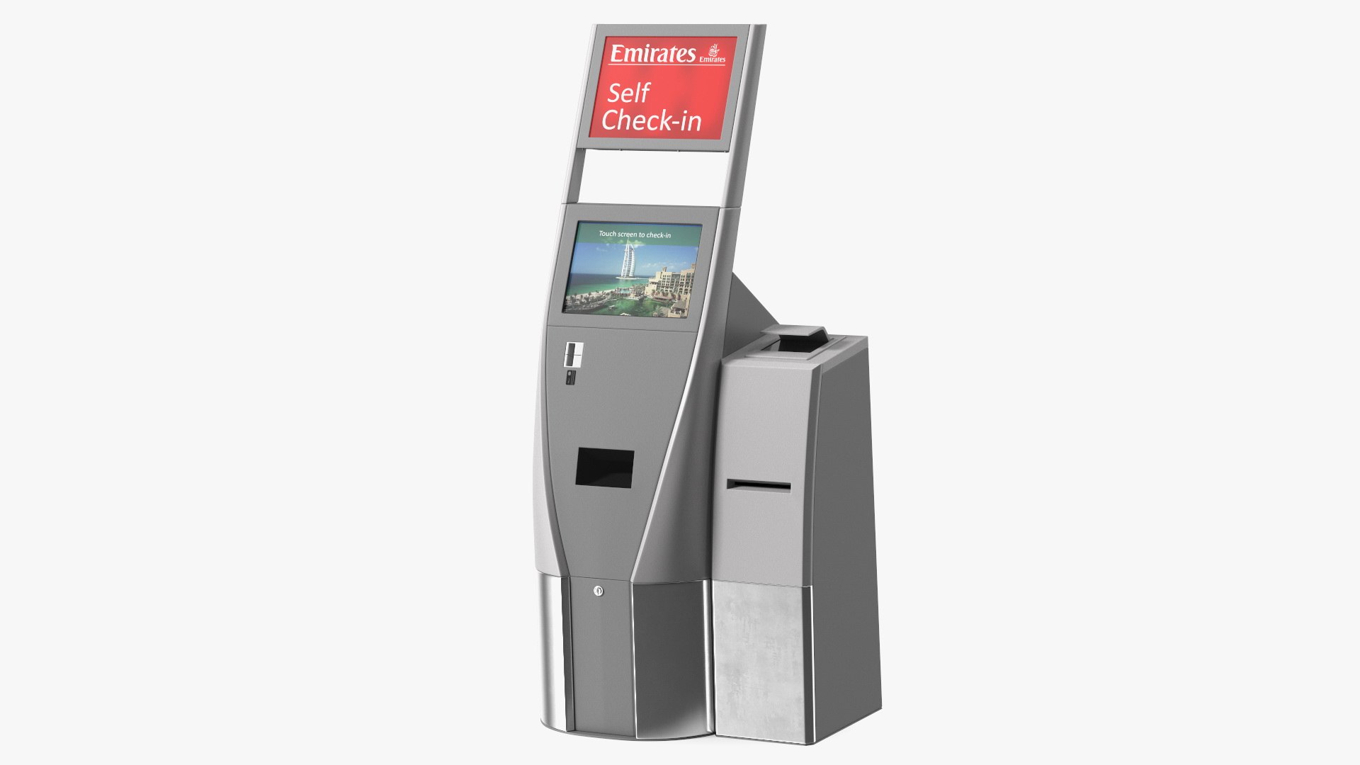 Emirates Self Check In Machine 3D model preview