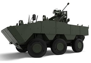 3D guarani military vehicles tank model