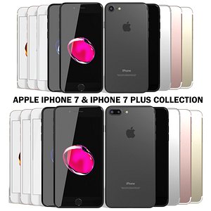3d model realistic apple iphone 7