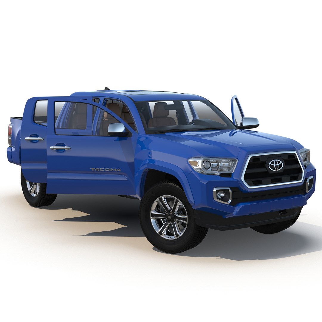 Toyota Tacoma 2016 Rigged 3D Model 3D model preview