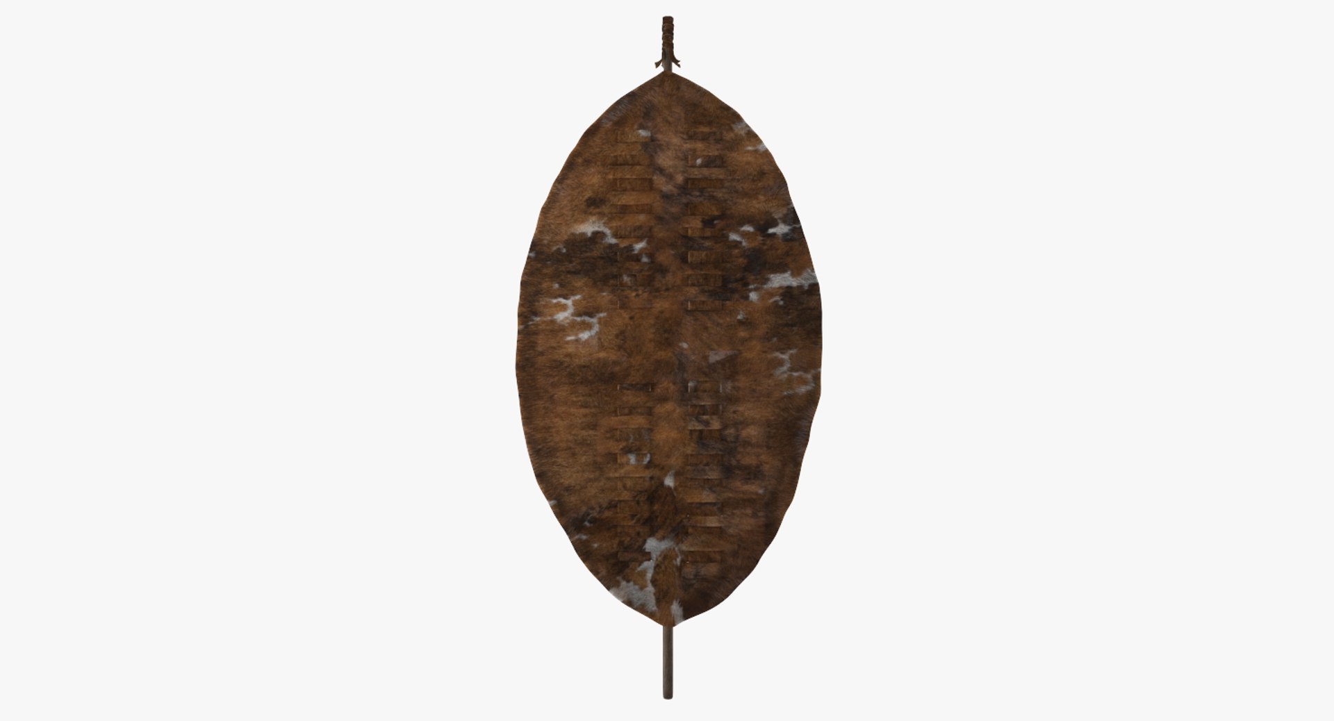 African Zulu Warrior Shield 3D model preview