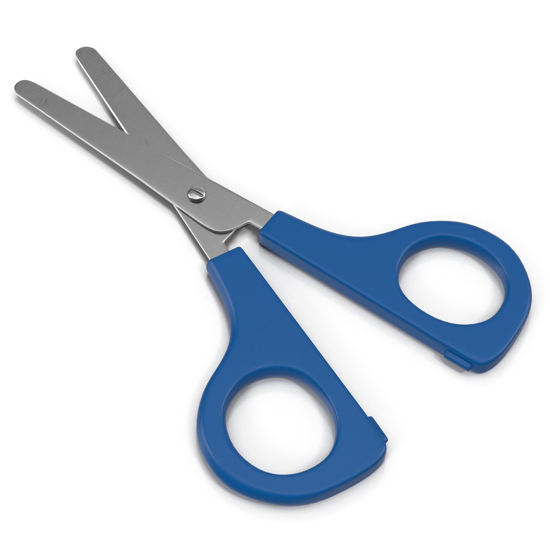 Scissors 2 Blue 3d 3ds