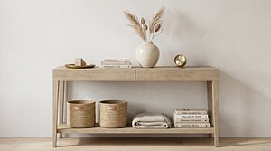 WOODEN CONSOLLE 130-160 3D