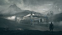 c4d octane Outer space science fiction scene alien planet barren 3D model