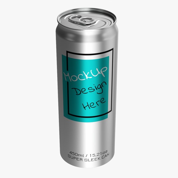 Super sleek beverage can 450 ml 15-21 oz 3D model