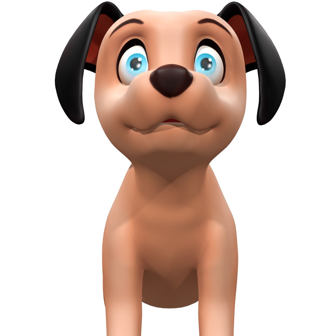 Cartoon Cute Puppy Dog Rig 3D - TurboSquid 1887323