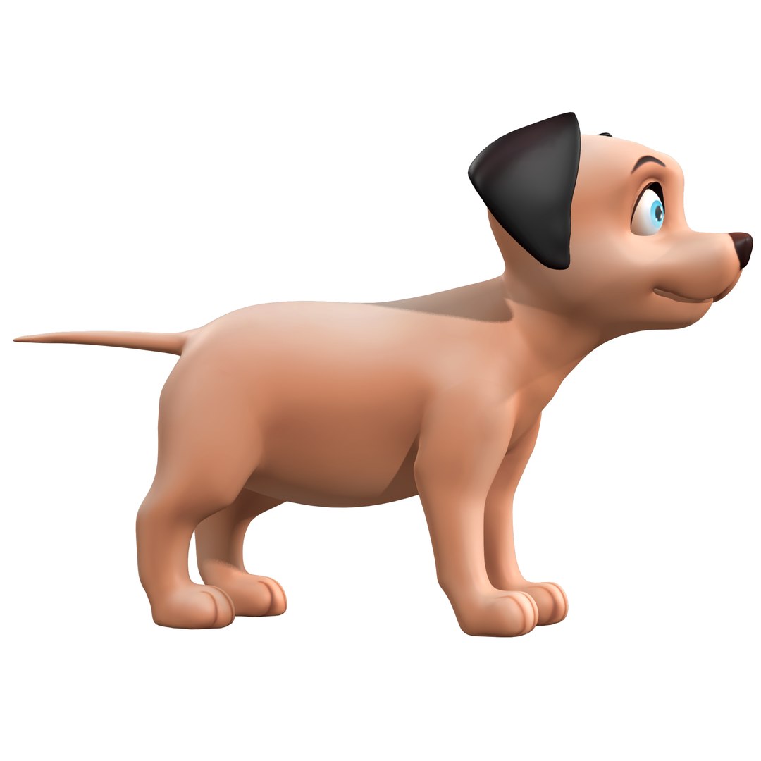 Cartoon Cute Puppy Dog Rig 3D - TurboSquid 1887323