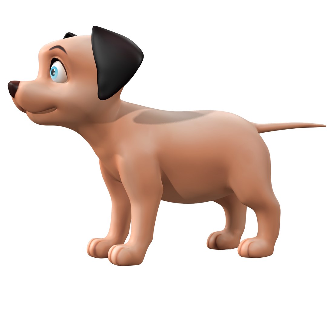 Cartoon Cute Puppy Dog Rig 3D - TurboSquid 1887323