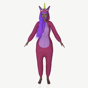 kigurumi unicorn 2 3D model