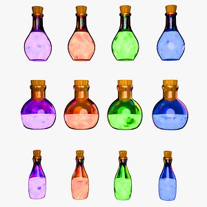 Magic Potion Bottles Pack 12 Variations