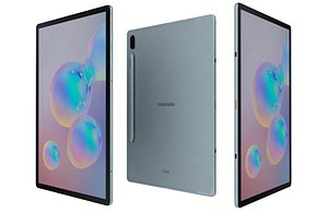 Samsung Galaxy Tab S6 S Pen Cloud Blue Low Poly