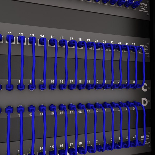 3d server rack model