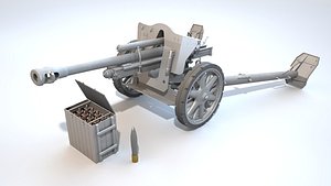 3D 10-5 cm LeFH 18-40 howitzer