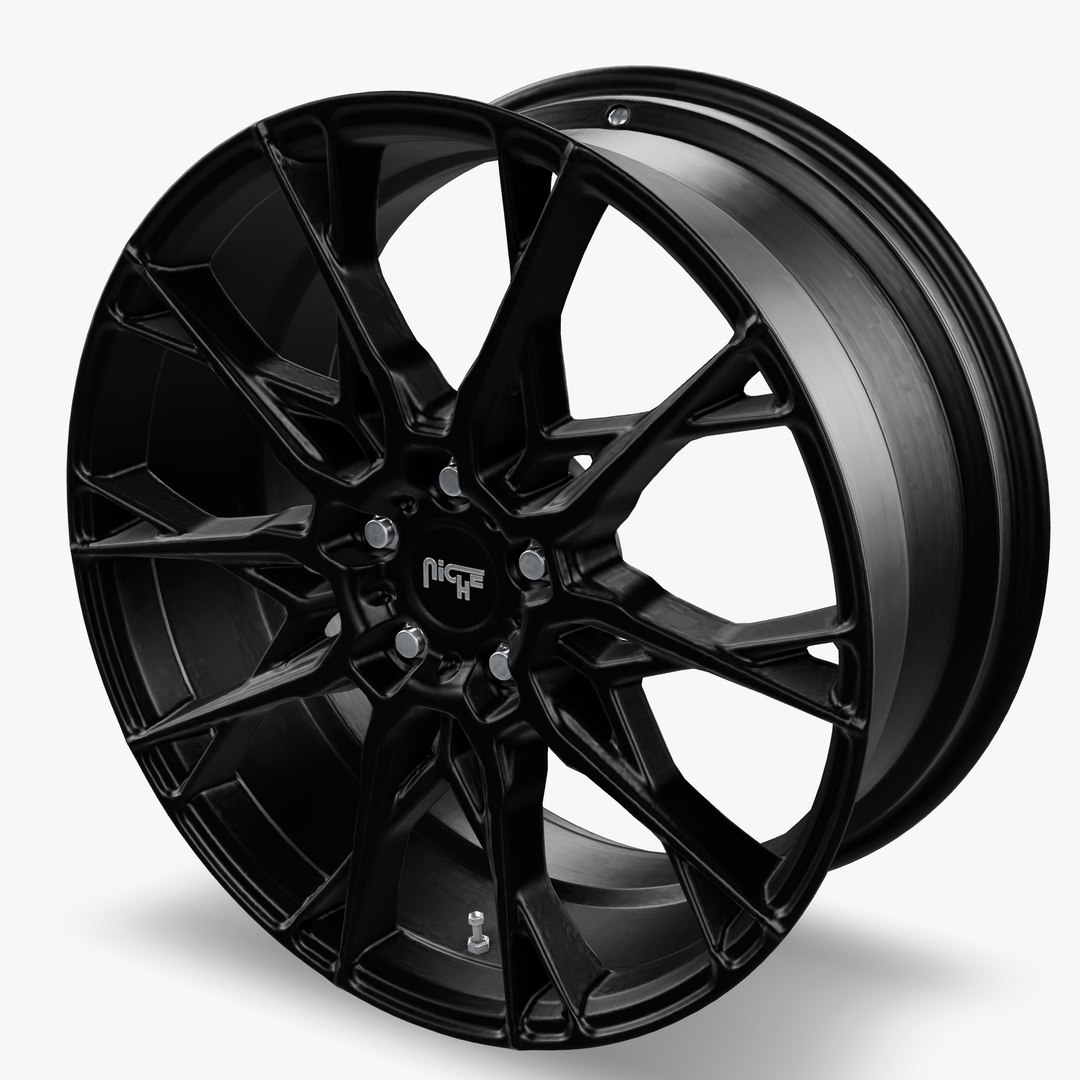 3D Niche Staccato Wheel Matte Black model - TurboSquid 2119013