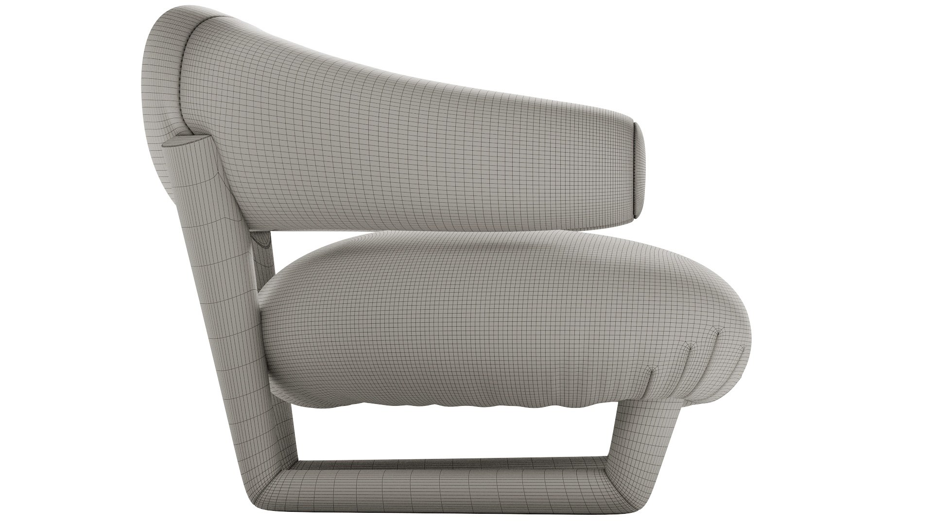 Jean Royere Sculpture Armchair 3D Model - TurboSquid 2398964