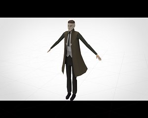 noir detective 3D model