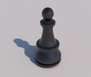 3D chess pawn model