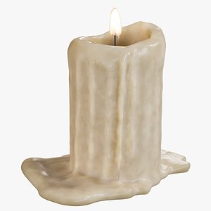 realistic candle 3 model