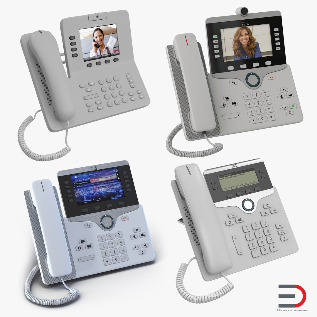 Cisco IP Phones 3D Models Collection 5 3D model preview
