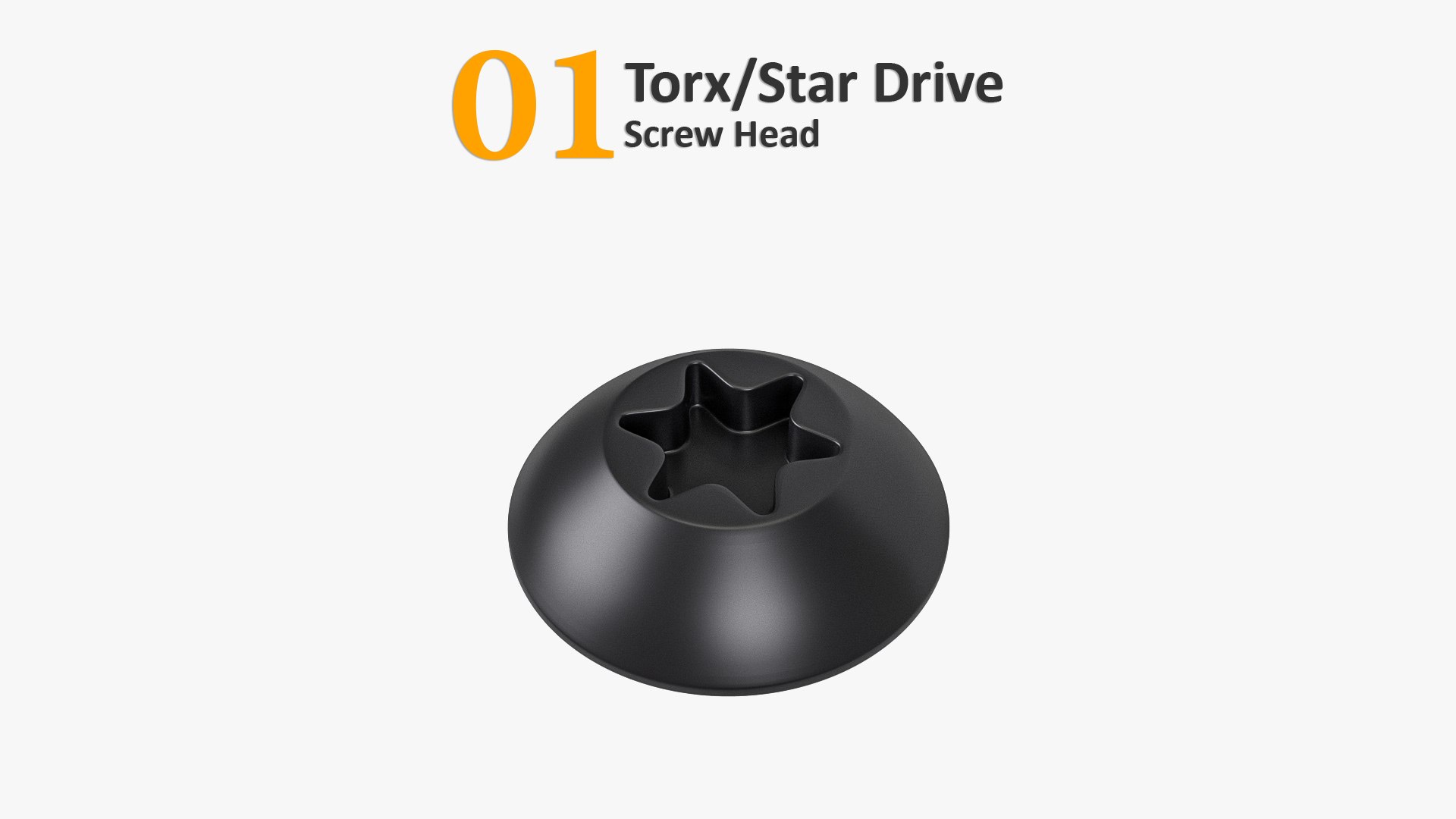 3D types screw heads https://p.turbosquid.com/ts-thumb/5K/w00Ujc/0R/01stardrive/jpg/1645874078/1920x1080/fit_q87/ba3899f92dba36fef95d9bb015fe8106e938b82c/01stardrive.jpg