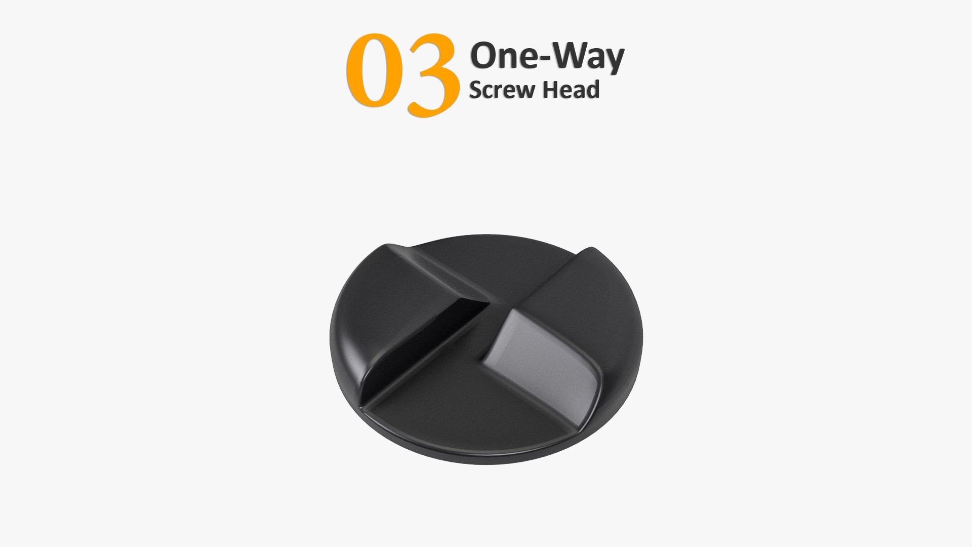 3D types screw heads https://p.turbosquid.com/ts-thumb/5K/w00Ujc/lT/03oneway/jpg/1645874083/1920x1080/fit_q87/74e6426f07b1177f04f574eb953cf31d23fbcc8f/03oneway.jpg