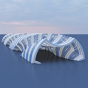 Quantum Wave Pavilion 3D model
