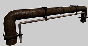 engineering pipe 3d model