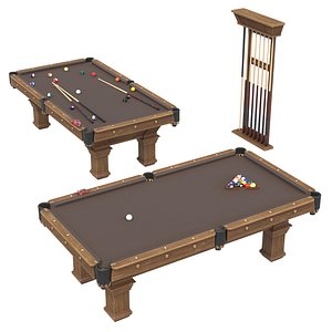 3D brunswick vintage table