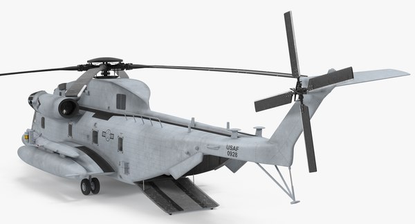 3d model of sikorsky mh-53 pave usaf